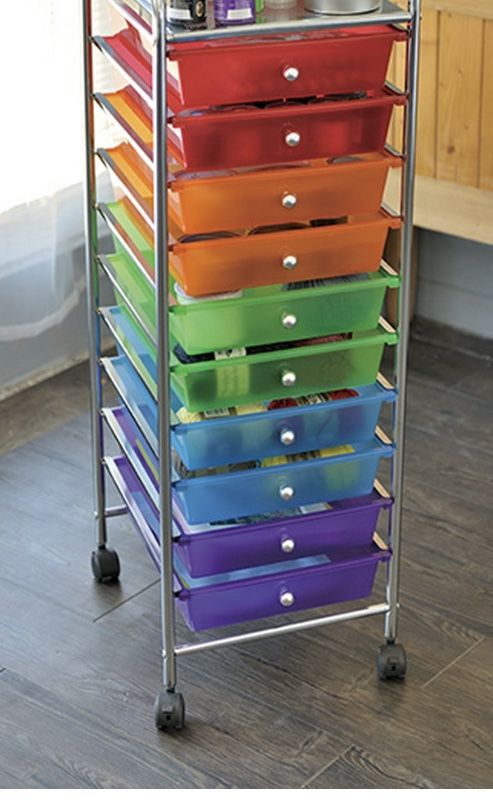 10-Drawer Rainbow Cart π