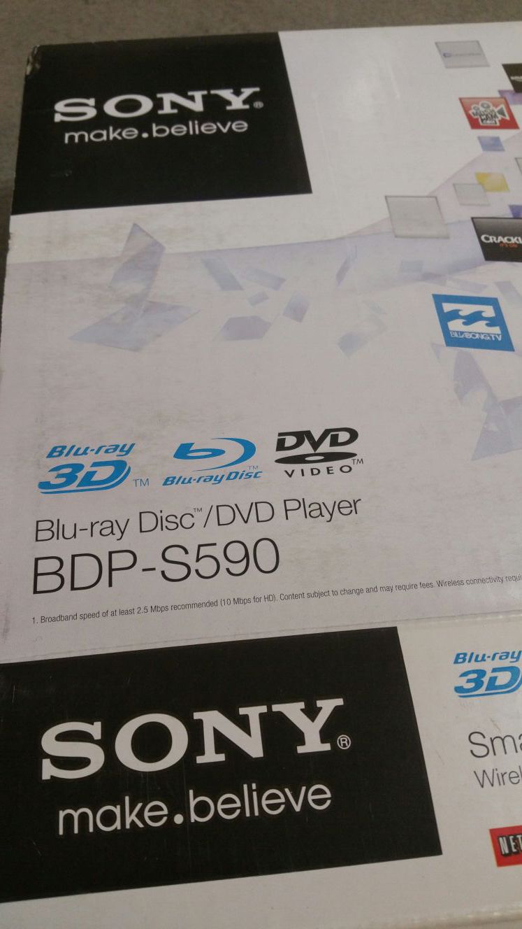 Sony 3d blu-ray DVD player