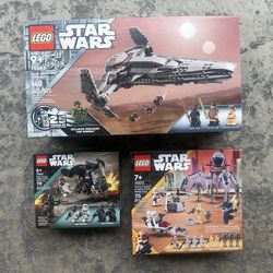 Lego Star Wars Sith Infiltrator & Death Battle Pack & Clone Battle Pack +*FREE Minifigure* Bundle Deal