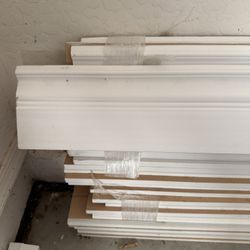 200 LF 5.5” Baseboard – New – Primed MDF