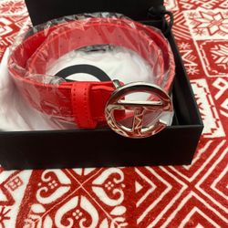 Telfar NYC Logo Belt RED 