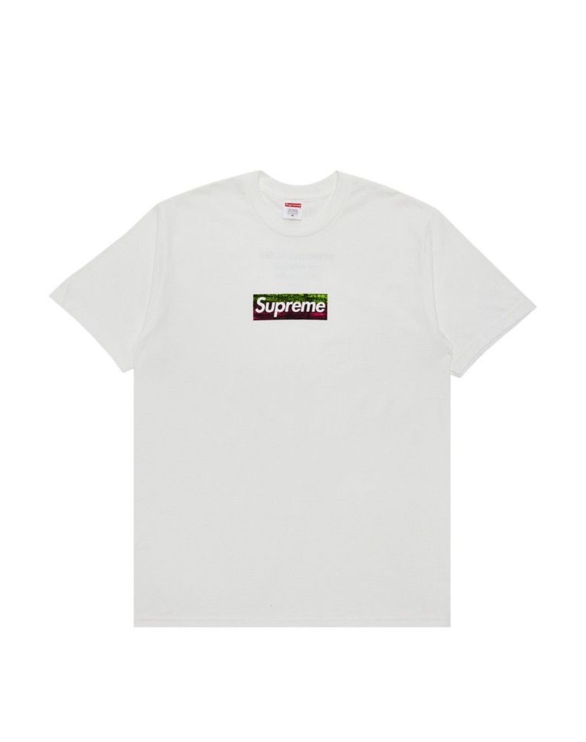 Supreme White Box Logo Tee Los Angeles Fire Relief Exclusive Large