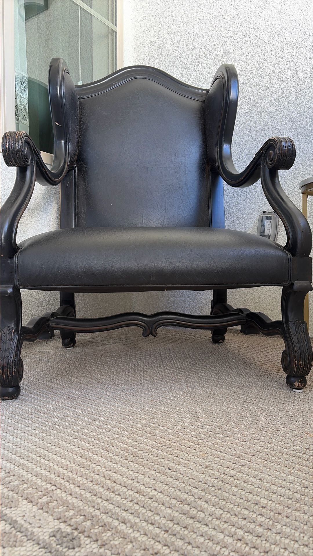 Chair — Throne-Style Wingback