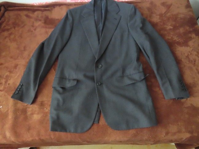Sulka grey Sport Coat Jacket 2 Button Wool Men's Size 50/6/L/30