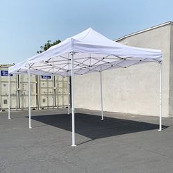 BRAND NEW $165 Heavy Duty 10x20 ft Ez Popup Canopy Tent Instant Shade w/ Carry Bag Rope Stake, 4 Colors 