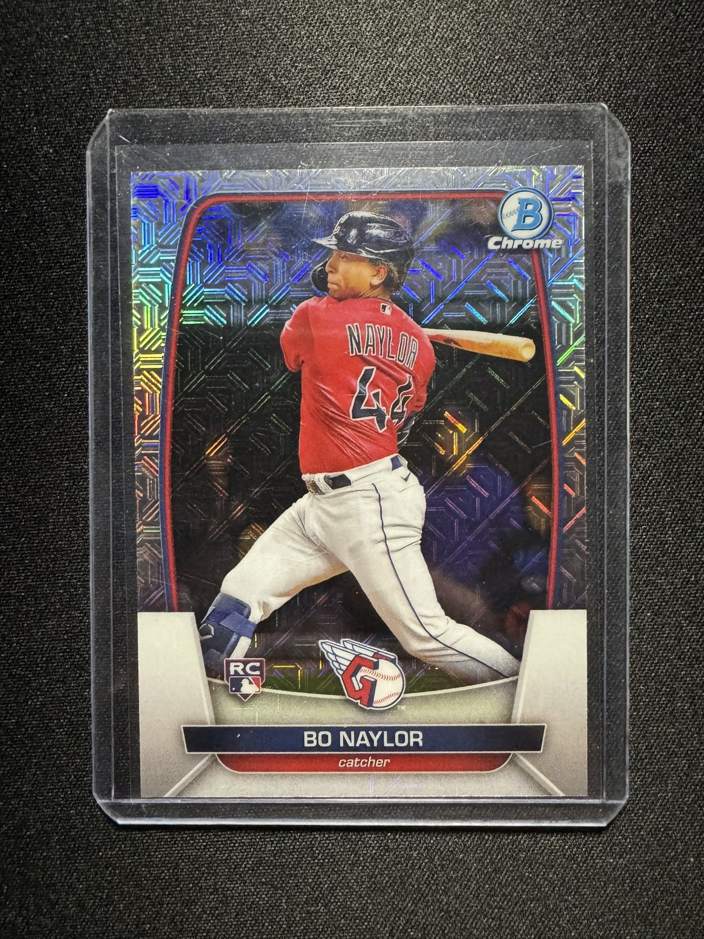 Bo Naylor RC 2023 Bowman Chrome Mega Mojo Refractor Cleveland Guardians