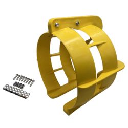 GHmarine PG0090 Propeller Safety Guard For 9.9-20 HP Outboards Marine Thruster Protective Cover 9 Inches Cage With Yellow Plastic