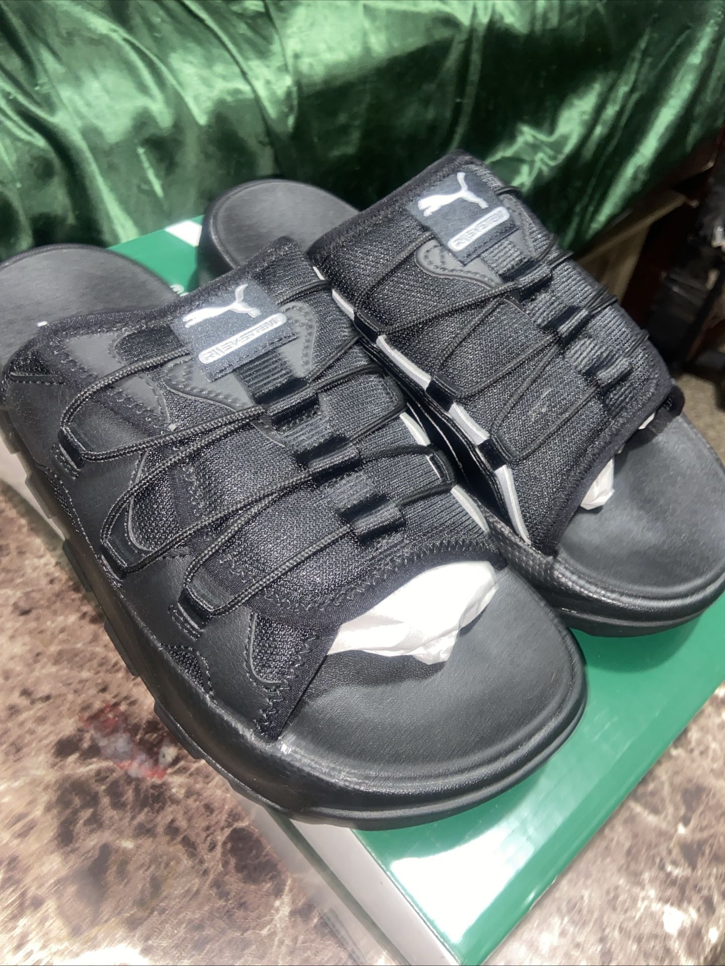 PUMA RS Slides 2 'Black Silver'