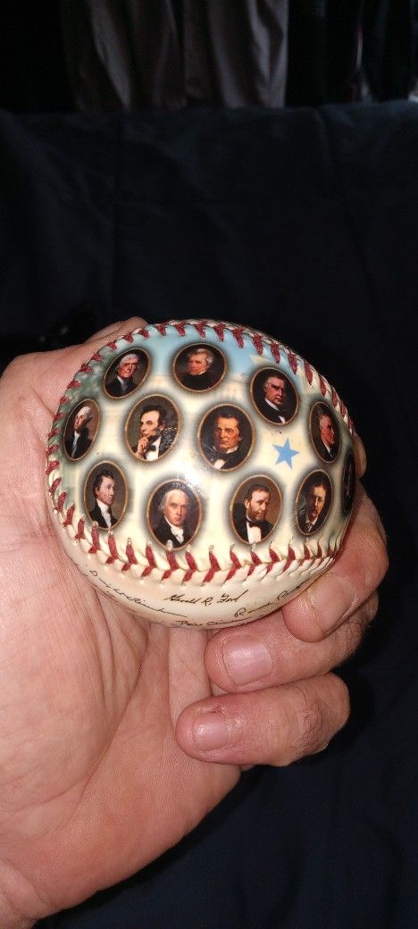 New Factory Sealed United States Presidents Color Collector Full-size Baseballl