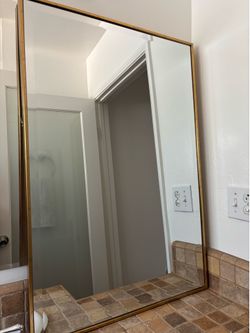 Bed Bath & Beyond Beveled Gold Mirror