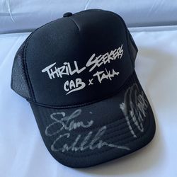 Steve Caballero Taka Higashino Signed Hat Skate Board Motocross Racing X Games Powell Peralta 