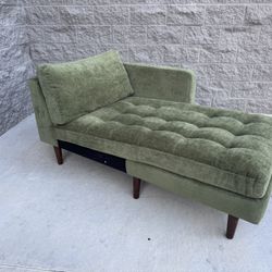 Velvet Sofa Chaise Part Of A Sectional