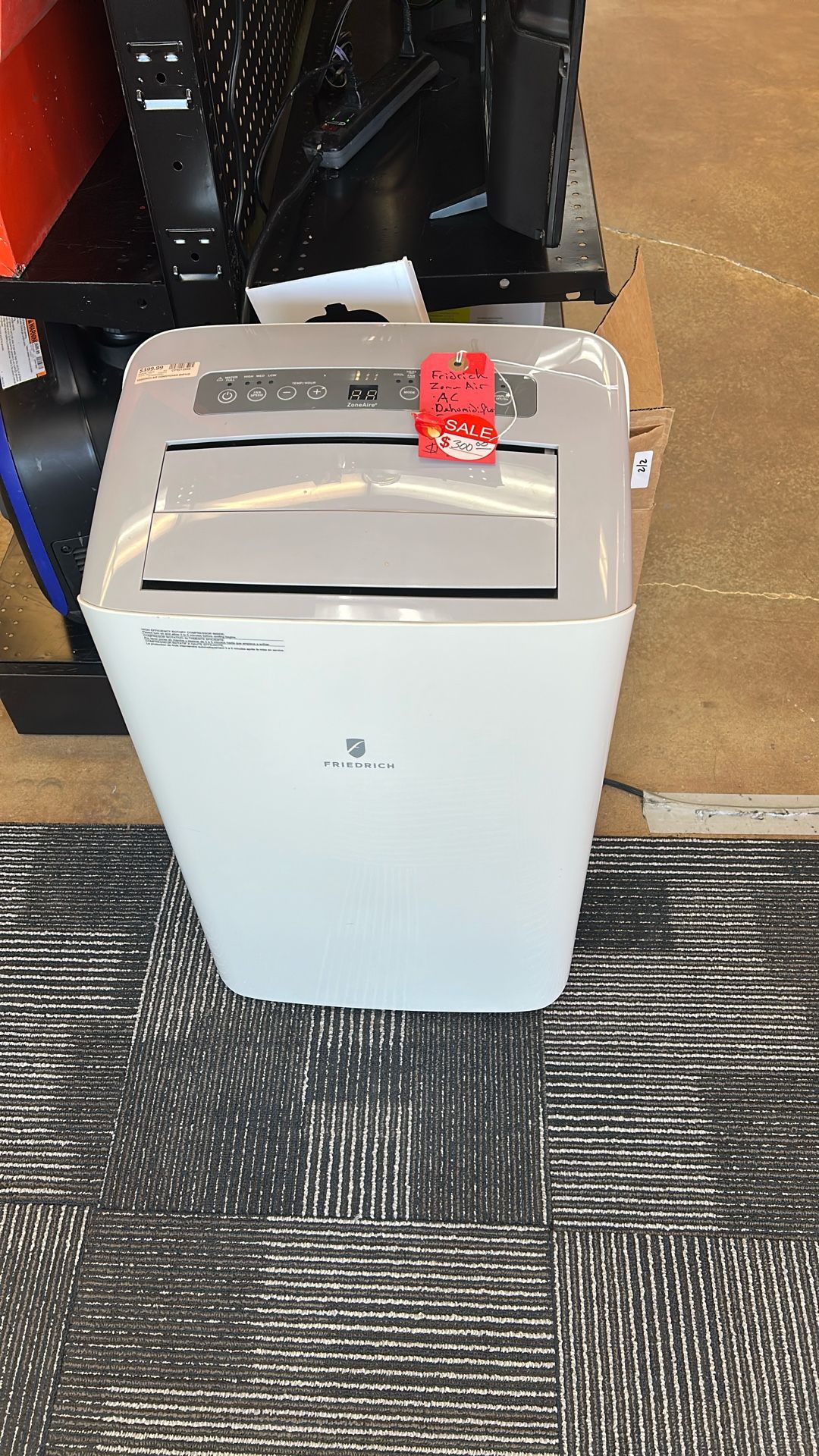 Frederick air conditioner, ZHP14D AC dehumidifier fan and heater combo all-in-one with window accessories portable unit