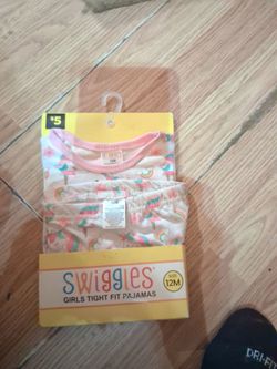 Swiggles Girls Tight Fit Pajamas 12M