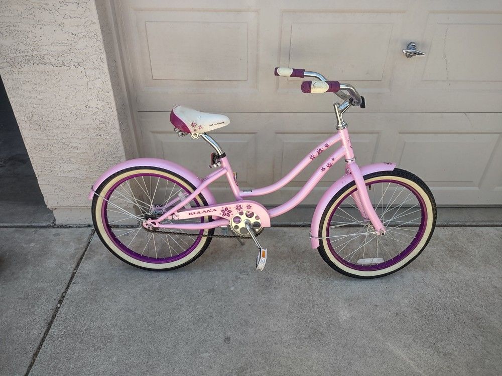 Girls 20 Inch Kaluna Beach Cruiser Bike