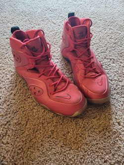 2012 Nike Zoom Rookie Varsity Red Basketball Shoes Size US 10