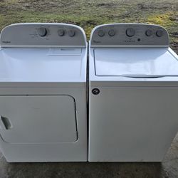 🔥 Whirlpool Washer & Dryer Set — huge capacity. Very clean, strong set.