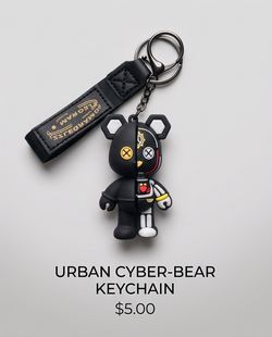 Upgrade your keys for just $5! Grab this trendy cyber-bear keychain now before it