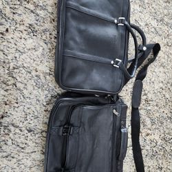 Two (2) Leather Computer Bags 