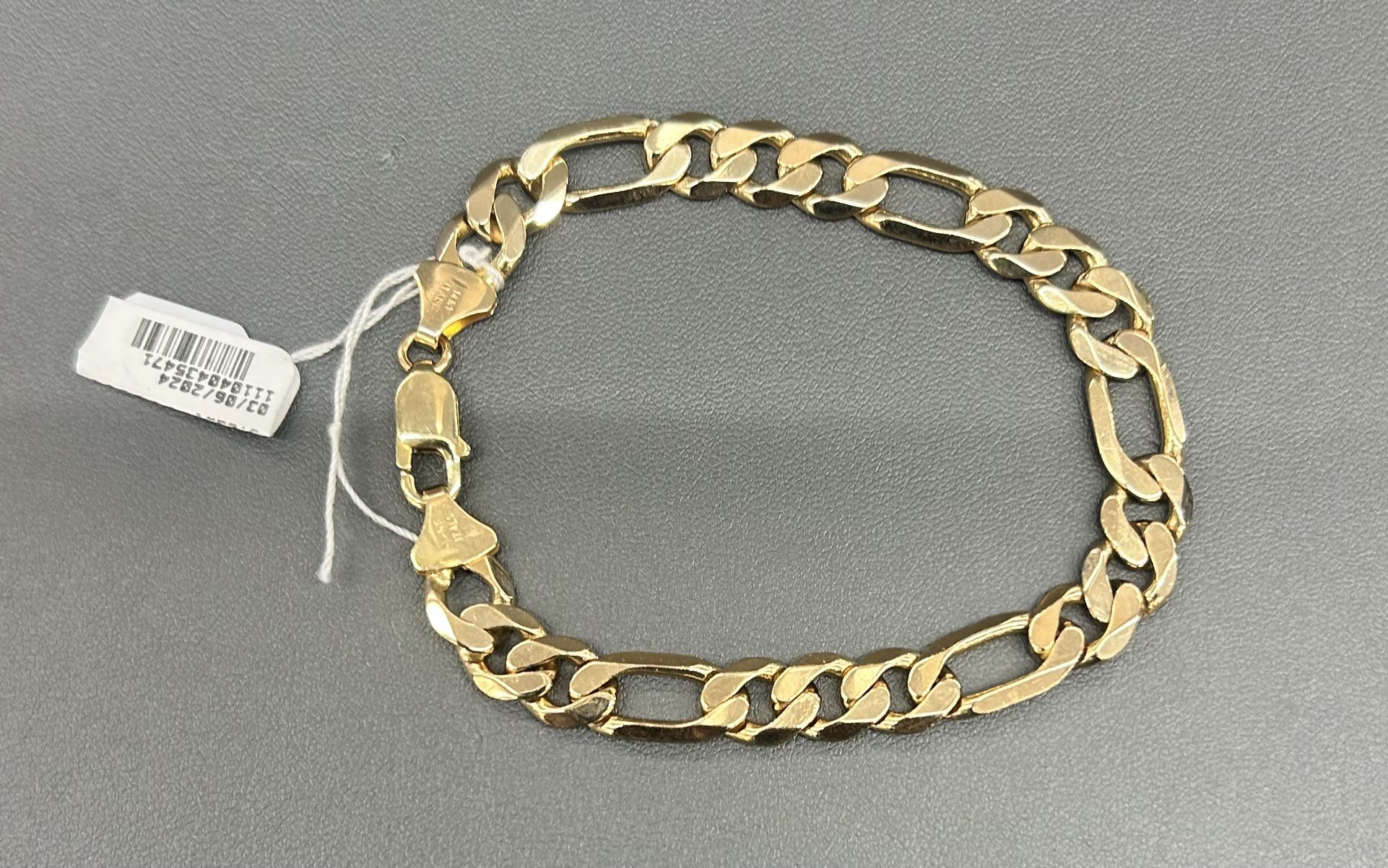 14k Figaro Bracelet 
