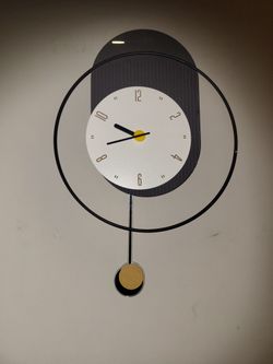 Mibe Brown Gold Wall Clock Original Price $140