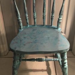 Refurbished Wooden Spindle Chair 
