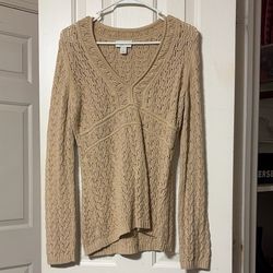 Loft knitted sweater (coral beige)