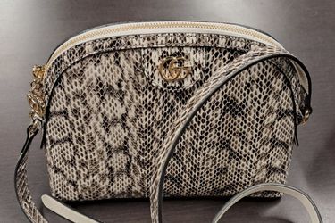 Gucci Ophidia Snakeskin Leather Shoulder Crossbody Bag