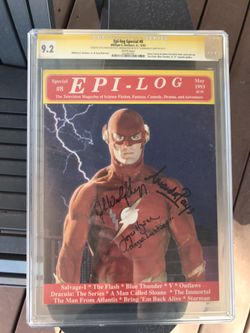 Epi-Log Special #8 (1993) CGC 9.2 — Signed (SS x3) by J.W. Shipping, Pays, & Hyderabad