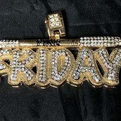 Gold plated “PINK FRIDAY” Pendant