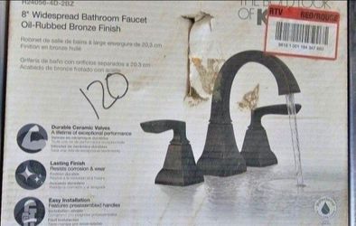 Kohler Kallan 8 in. Widespread 2-Handle Bathroom Faucet in Oil-Rubbed Bronze