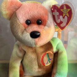 Peace Beanie Bear