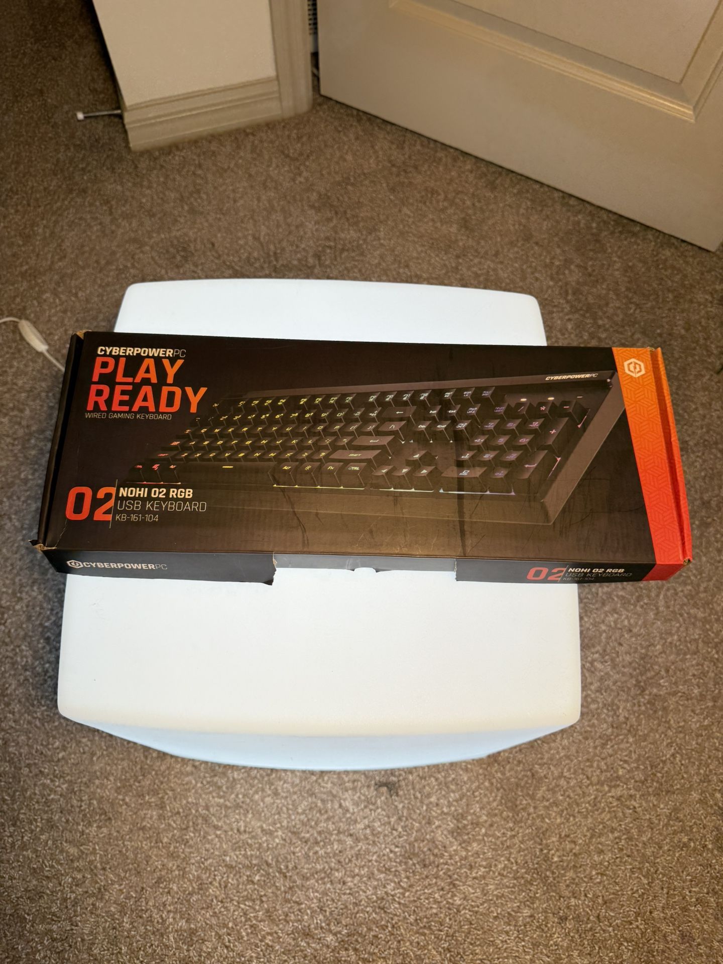 Cyberpower PC Play Ready 02 NOHI RGB Wired Gaming Keyboard Black KB-161-104