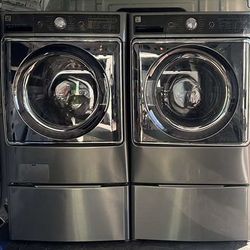 Kenmore Elite Front-Load Washer & Dryer Set – Gray