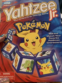 Pokemon Yahtzee Jr. board game 