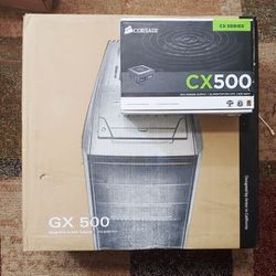 NEW! Antec GX500 PC Case + Corsair CX500 Power Supply 
