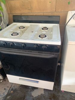 White Gas Range Stove with Oven