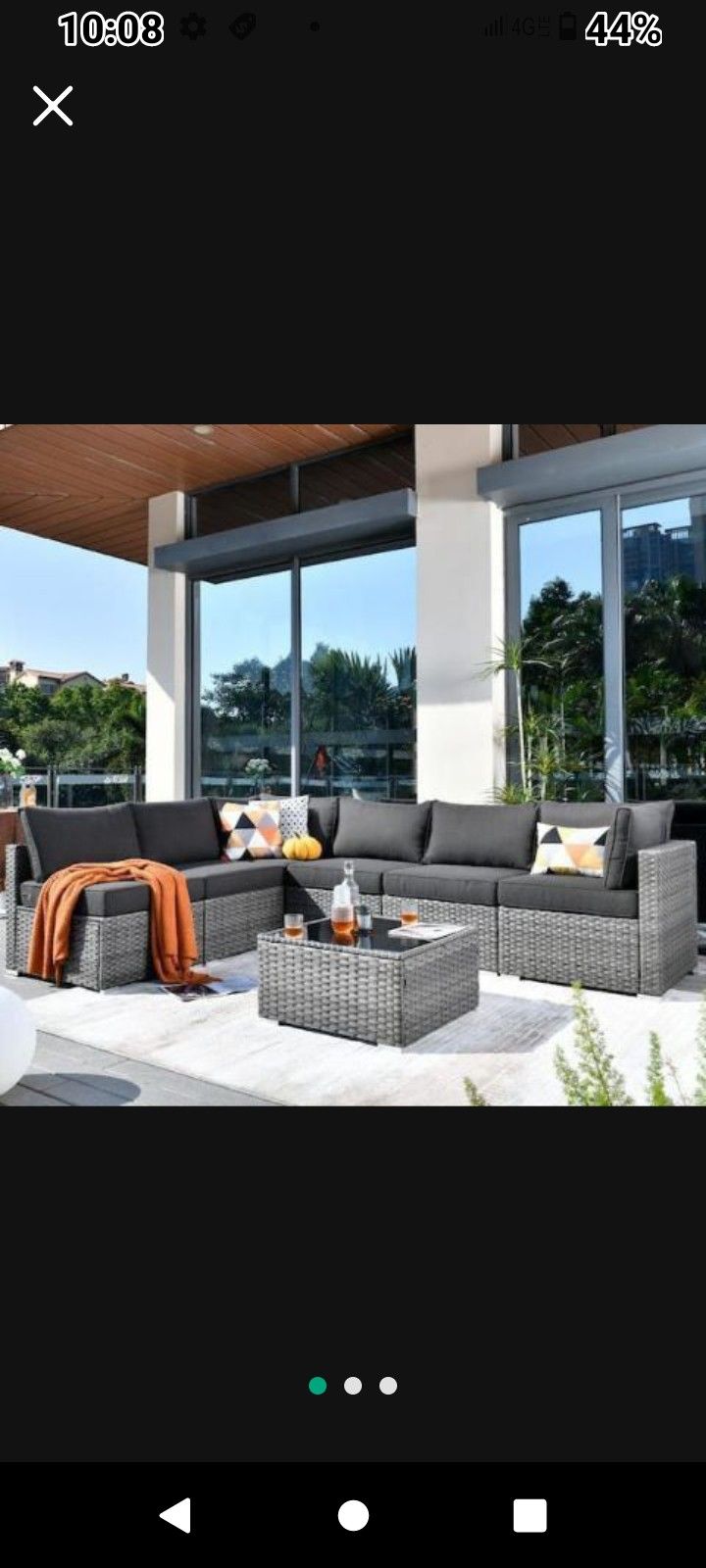 Seven Piece Modular Patio Furniture Set Brand New One Side Three Boxes Patio Outdoor Furniture 🆕