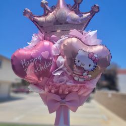 Hello Kitty Mini Balloon Bouquet AVAILABLE FOR PICKUP 🎀🎈