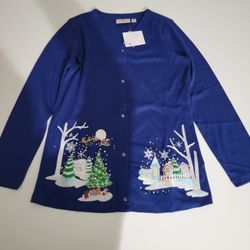 Quacker Factory Christmas Cardigan 