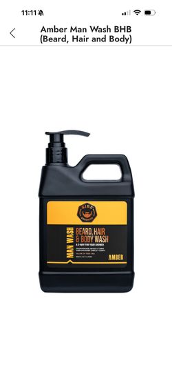 Amber Man Wash BHB (Beard, Hair and Body) 1Litter  by GIBS Grooming  