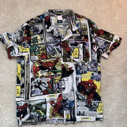 Spider-Man Comic Shirt L