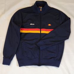 Ellesse Avidor Tracksuit Top XL Vintage Casual Navy Red Yellow