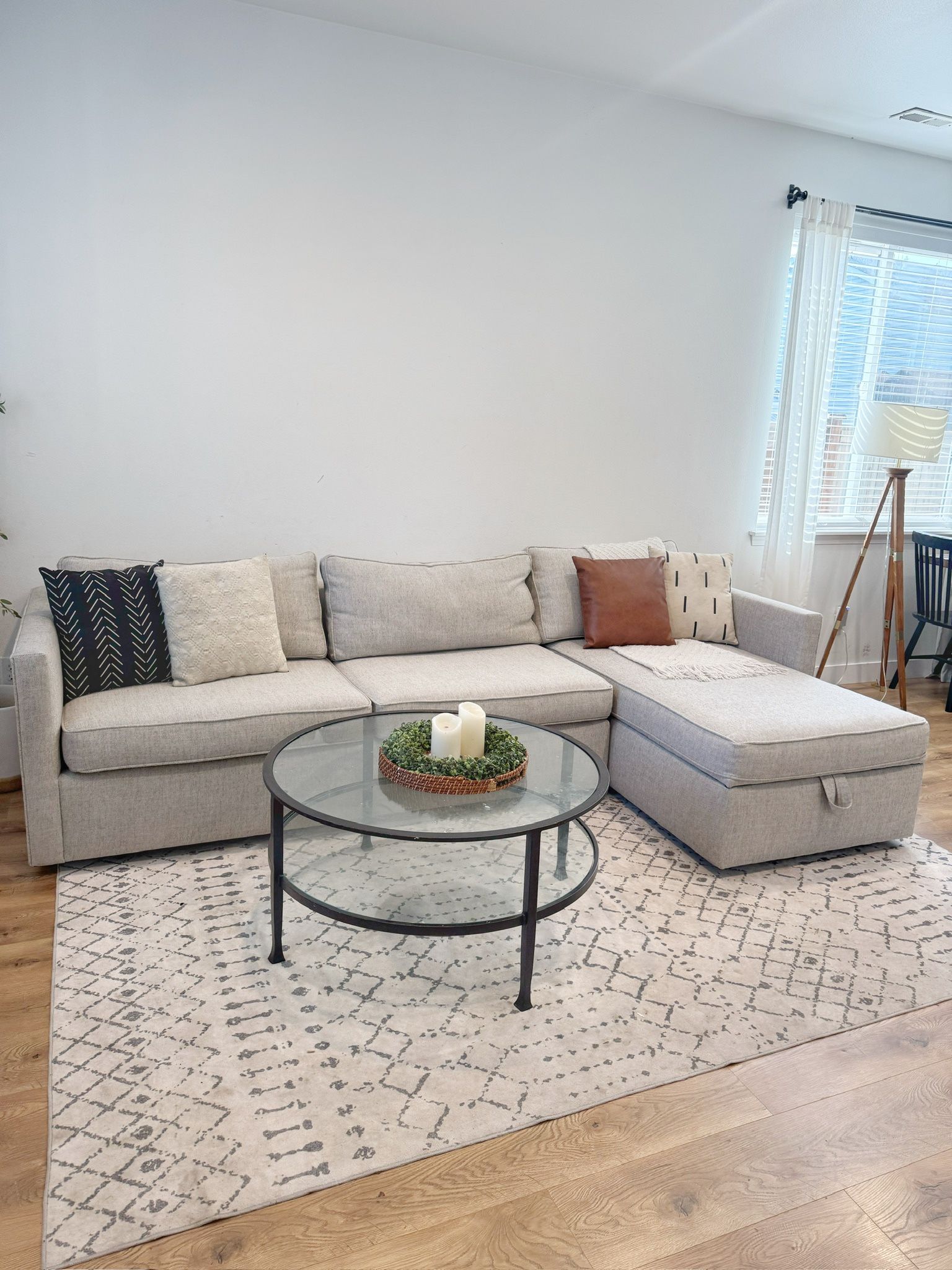 West Elm Harris Storage Sections Couch 