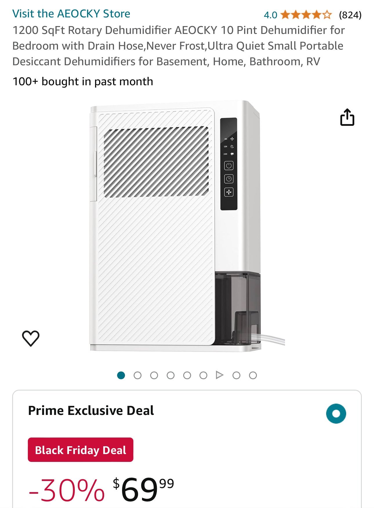 New 1200 SqFt Rotary Dehumidifier AEOCKY  