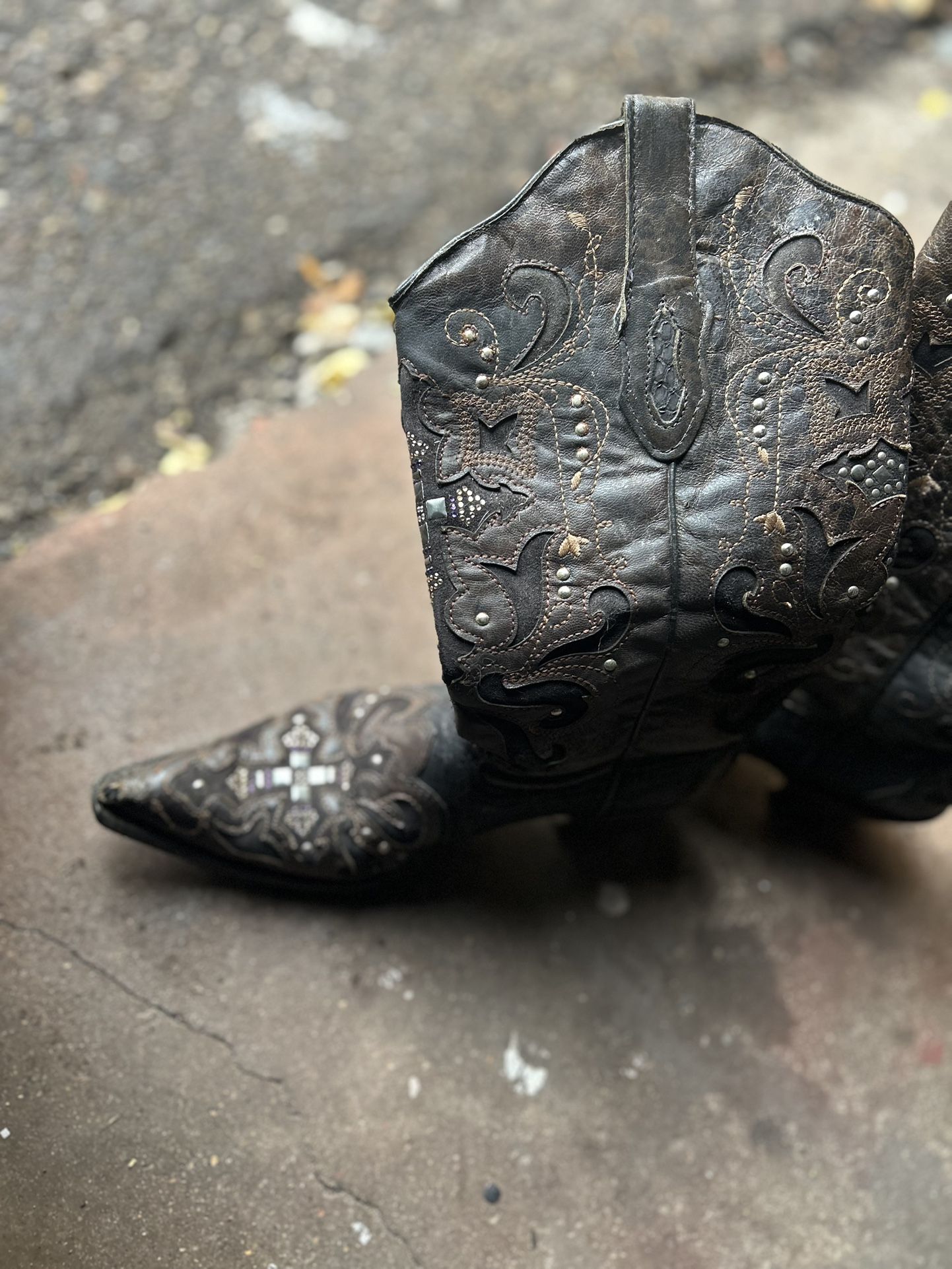 Real Python Boots And Real Leather Boots