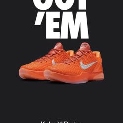 Nike Kobe 6 Protro Total Orange 10M
