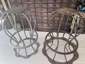 14 Matching Metal Bar Stools 