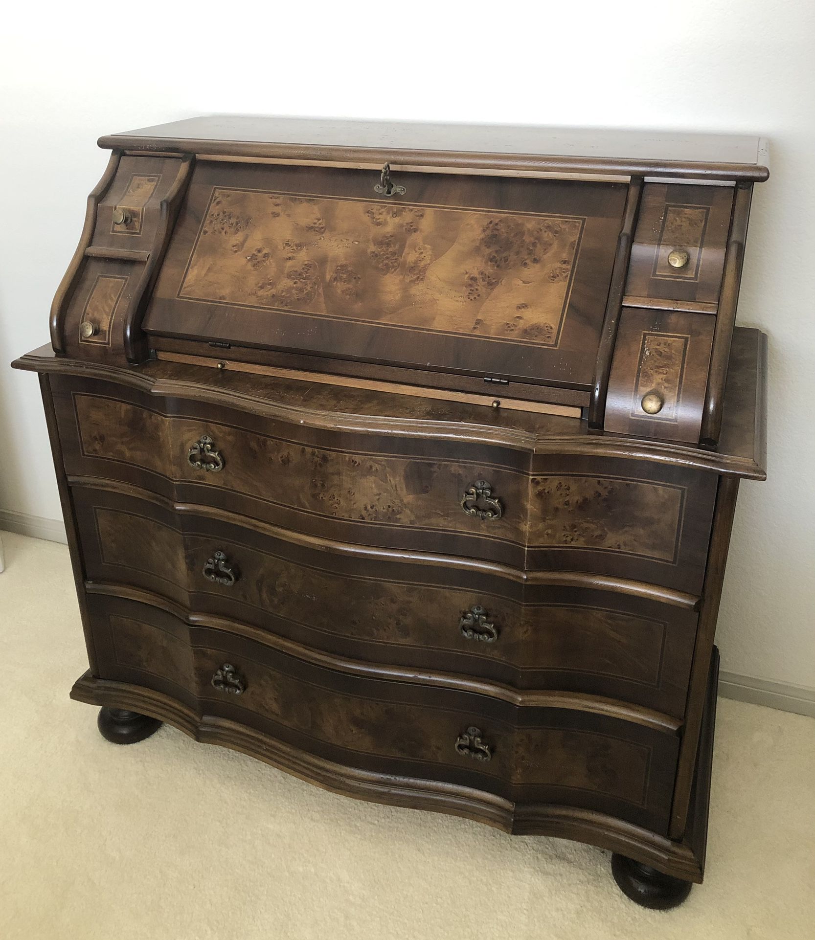 Solid Wood Antique Secretary Desk