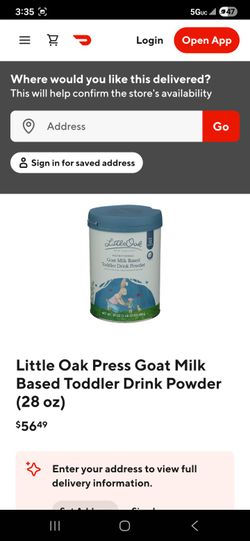 Little Oak Goat Milk Formula Powder